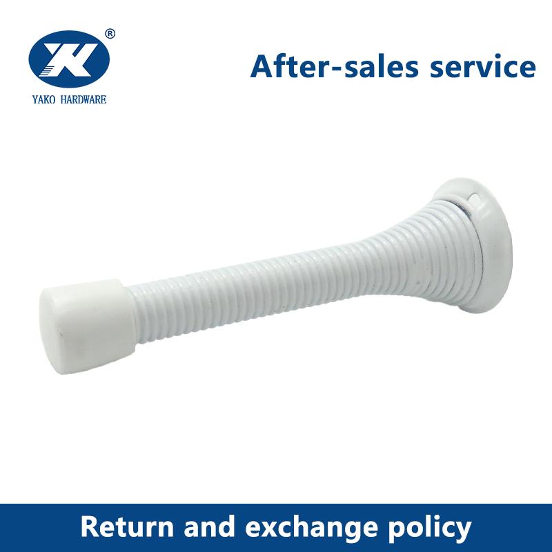 Modern Design Wall Mount Flexible Door Stopper with Rubber Bumper Tips Buffer Protection Floor Spring Door Stop