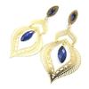 [M8085] - Серьги 'Кармен' сине-золотые