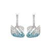 Swarovski Серьги из искусственного хрусталя женские синие