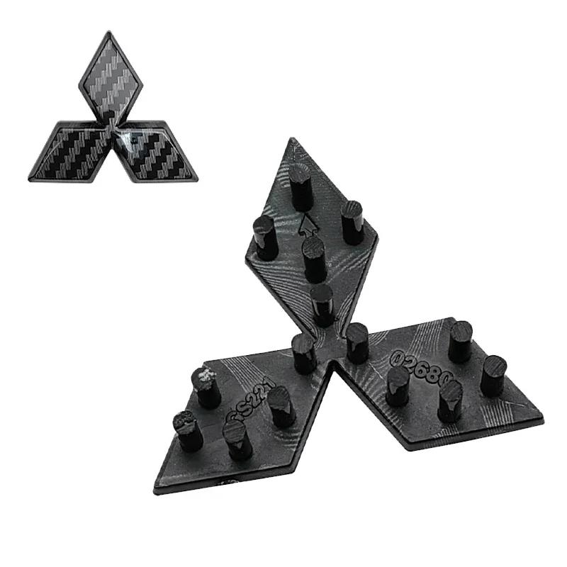 For Mitsubishi Lancer Outlander Pajero ASX Eclipse Cross Ralliart ABS Car Steering Wheel Buckle Replaced Emblem Overlay Sticker