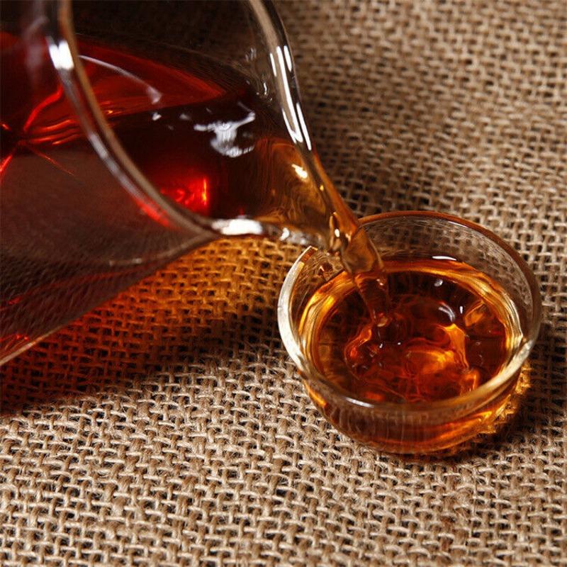 Чай Пуэр Спелый Чай Мэнхай Цзинья 357г Юньнань Цизи Торт Чай Чай Пуэр Спелый