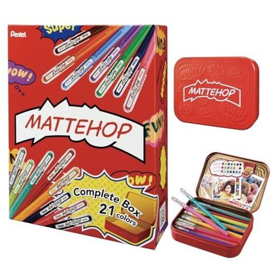 Pentel Ballpoint Pen Color Matt Hop Complete Set 21 Colors K110-V21ST