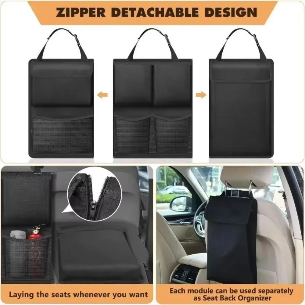 Detachable Car Trunk Storage Bag Rear Seat Storage Cargo Rack Auto Trunk Organization