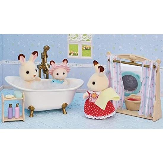 Sylvanian Families Furniture BathShower Set Car-628 ST Mark Certification 3 Years Older Toy Dollhouse EPOCH