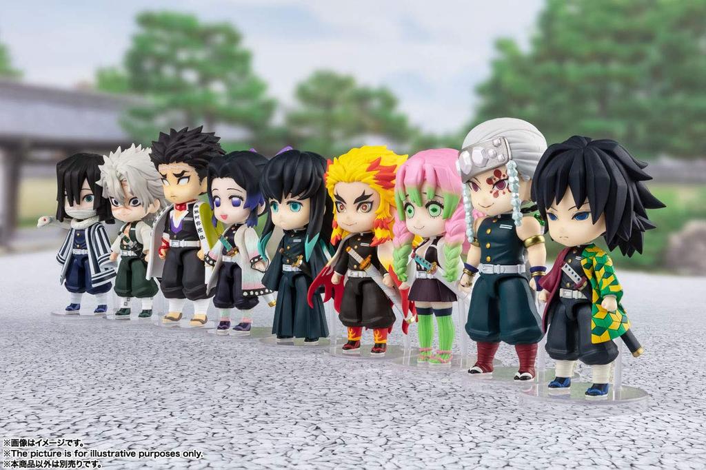 TAMASHII NATIONS Figuarts mini Демон Kimetsu no Yaiba Игуро примерно окрашенная фигурка 197427 Убийца Обанай, 90 мм, ПВХ/АБС фигурка,