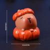 Halloween Capybara Ornaments Kawaii Resin Craft Desktop Decoration Mini Car Miniatures Figure Capybara Decor Party Guests Gift