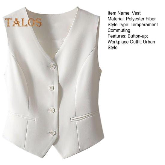 Женский жилет без рукавов на пуговицах, однотонный легкий дышащий жилет, куртка в повседневном стиле, укороченный топ для повседневной носки, офиса, улицы