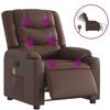 VidaXL Fauteuil de Massage Inclinable Électrique, Chaise de Relaxation avec Dossier et Repose-pied Réglables, Siège de Salon 3206549