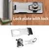 Upgrades Security Hasp Lock Metal Door Clasp Heavy Duty Safety Hasps with Key for Cabinet & Furniture Protections
