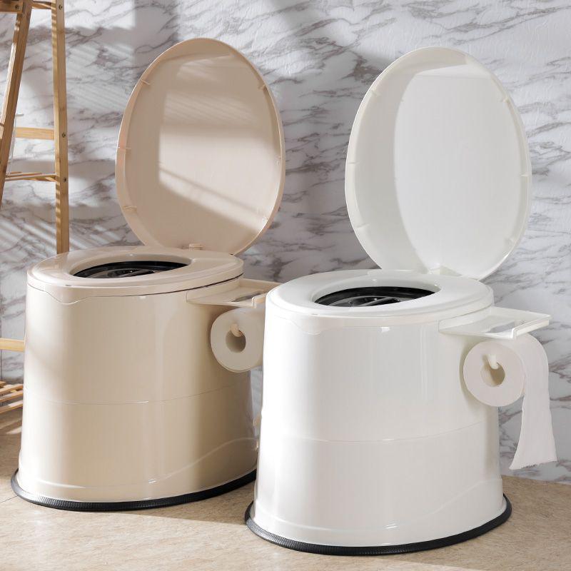 Portable Bidet Chair for Elderly and Pregnant Women - Plastic Mobile Toilet Spittoon for Home Use