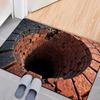 3D Optical Illusion Rug , New 3D Hole Rug, That Looks Like A Hole, Non-Slip Doormat for Indoor & Outdoor Entrance Decor Doorma