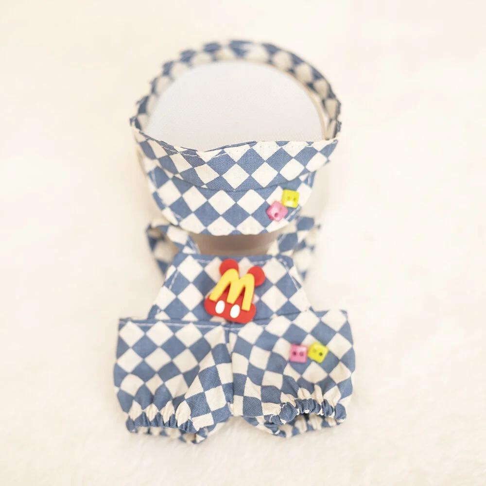 17 см Кукольная одежда шахматная доска теннисный комплект одежды детская подвесная одежда подтяжки брюки замена одежды трендовый подарок