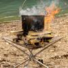 Stainless Steel Brazier Portable Camping Picnic BBQ Charcoal Firewood Brazier Detachable Heating
