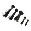 550Pcs Nylon Cable Zip Ties Assortment Set Self Locking Electric Wire Ties for Outdoor Indoor Black