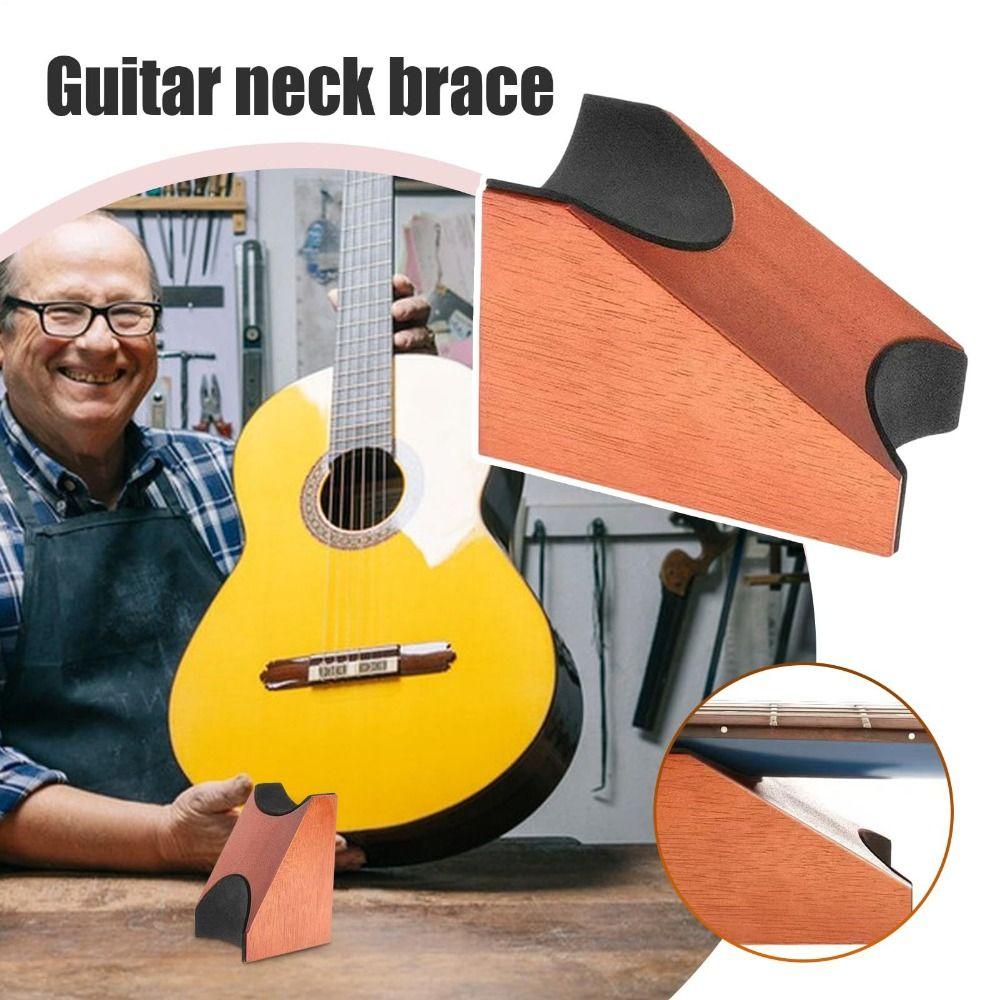 Support Pillow Guitar Neck Rest Mahogany Material Guitar Neck Stand Holder Guitar Accessories