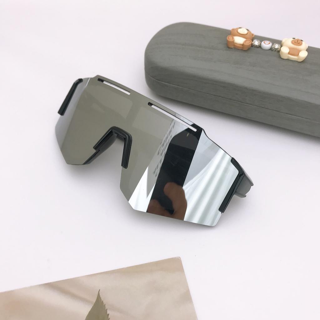 Fashion Children'S Sunglasses Outdoor Colorful Boys And Girls Cycling Sunglasses One-Piece Sports Glasses