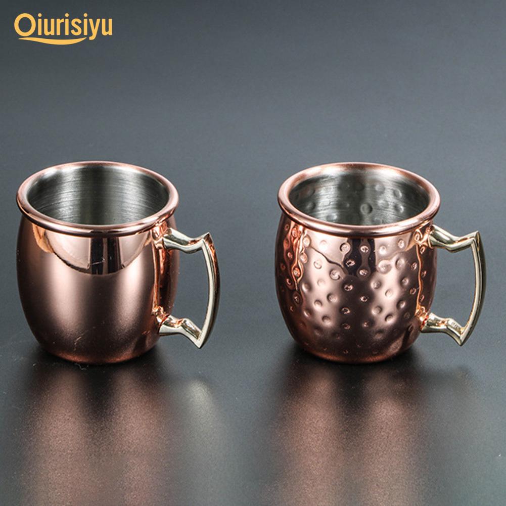 Московская кружка-мул на 60 мл из нержавеющей стали, пивная кофейная чашка