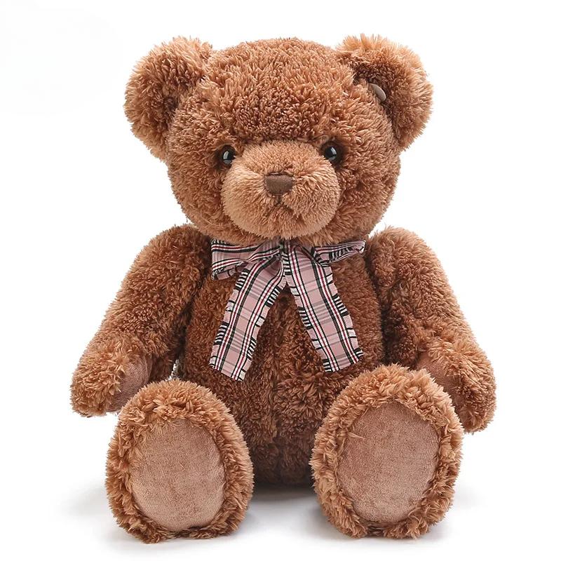 Плюшевая кукла Hugs Baby Genius, классический плюшевый мишка Брайан 30/40 см, мягкая кавайная плюшевая игрушка для детей, подарок на день рождения