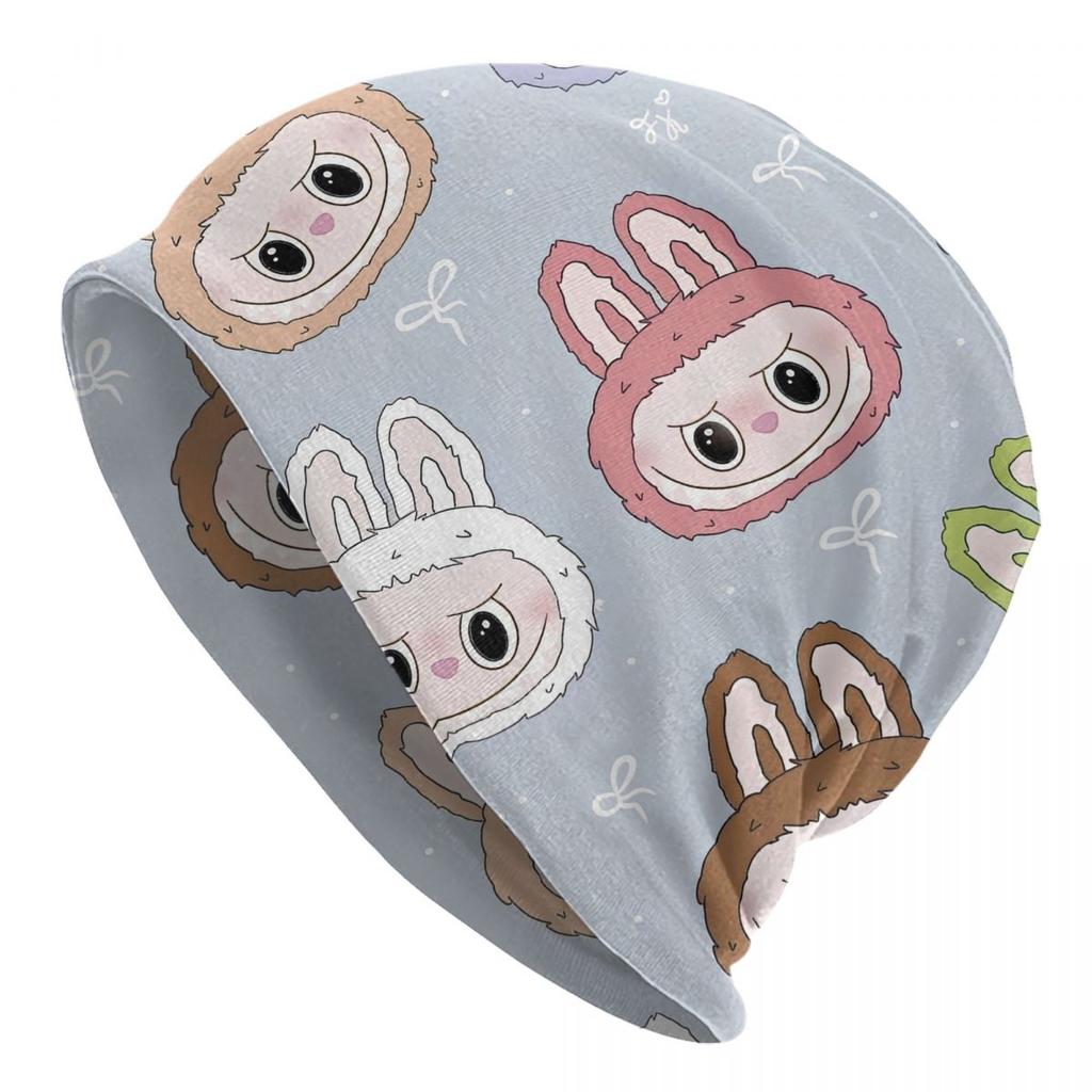 Cute Doll Monsters Bonnet Hats Hip Hop Outdoor Skullies Beanies Hat for Unisex Women Warm Dualuse Cap