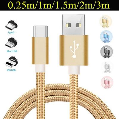 Сверхдлинный нейлоновый плетеный USB-кабель для зарядки, не спутывающийся USB-кабель Micro Usb Type-C для Iphone