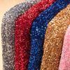 50x110cm Velour Fabric Three-dimensional Foam Sequin Fabric Embroidered Beads Cloth Fashion Stretch Performance Clothing Fabrics