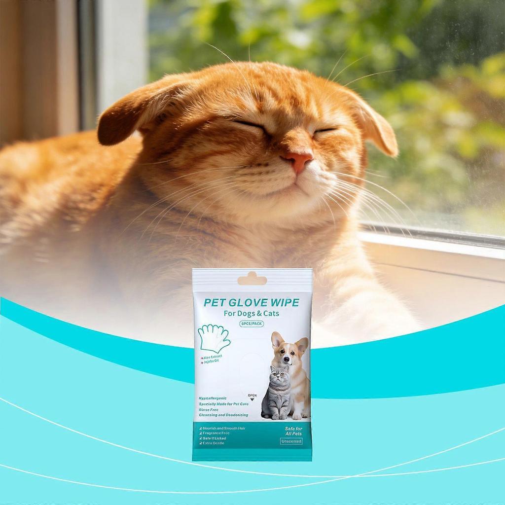 Amz Pet Wash-Free Gloves Wipes Pet Cat Dog Universal Convenient Cleaning Wash-Free Soft Skin Care