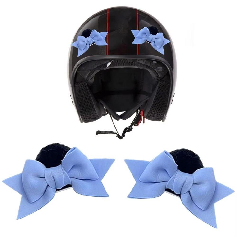 2Pcs 3D Moto Helmet Decoration Butterfly Knot Moto Helmet Ears Helmet Accessories