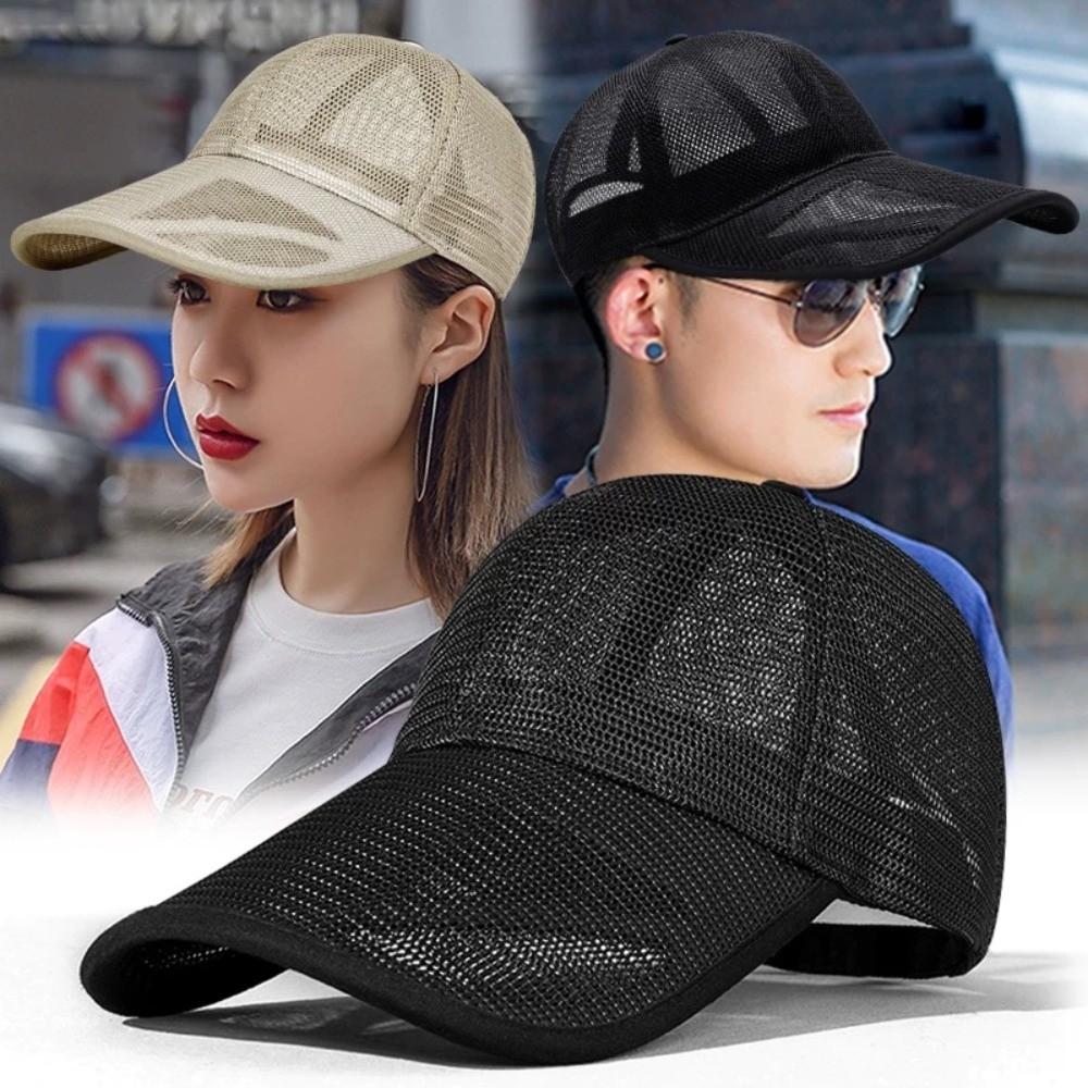 Quick-dry Mesh Baseball Cap Adjustable Sports Mesh Caps Trucker Cap Men Snapback Hat  Summer