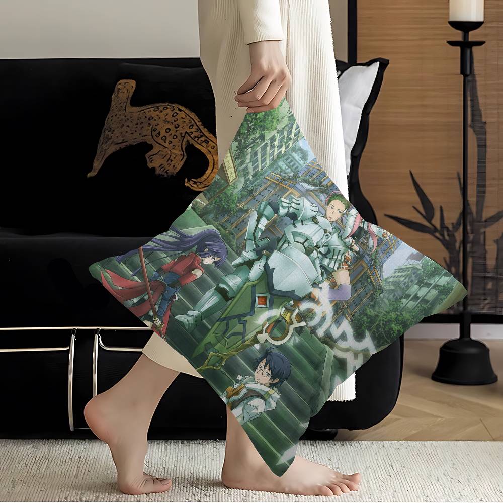 Anime Log Horizon Pillow Covers Cartoon Sofa Decorative Home Doublesided Printing Short Plush Cute Cushion Cover