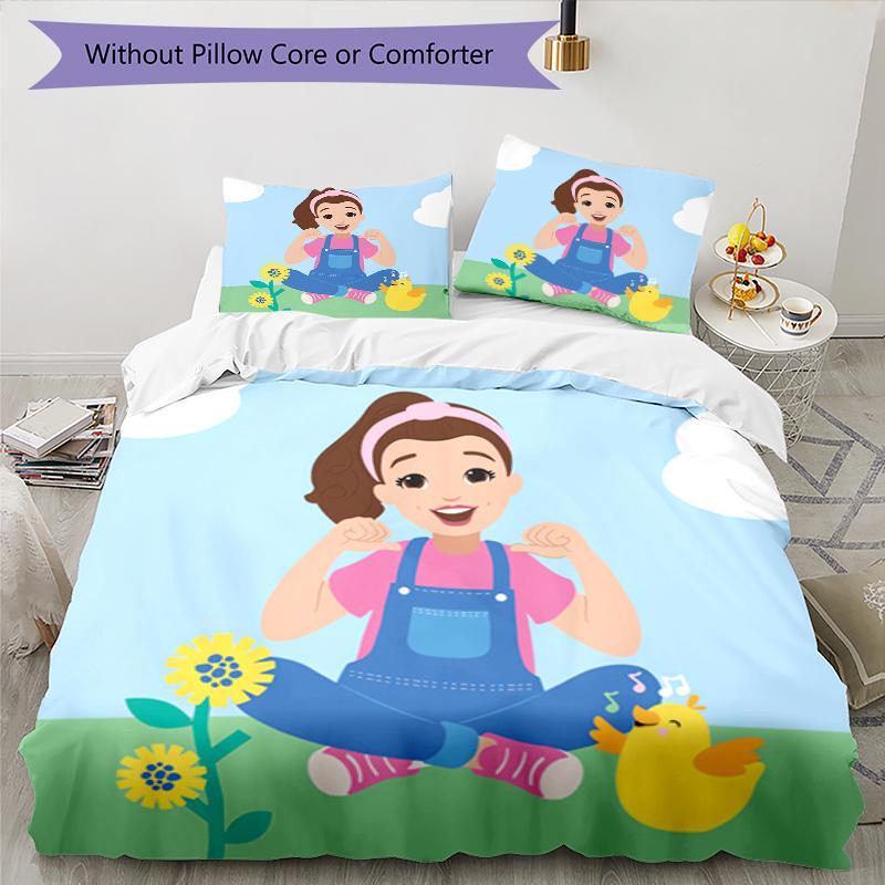3pcs Ms. Rachel2 pattern bedding set duvet cover set includes duvet cover &pillowcases, perfect all season bedroom decoration & gift
