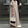 Loose Dress Crew-neck Long Skirt Temperament College Style Casual Dress for Women