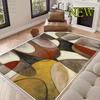 Modern Abstract Large Living Room Carpet Soft Fluffy Easy Clean Washable Foldable Rug For Coffee Table And Dining Room