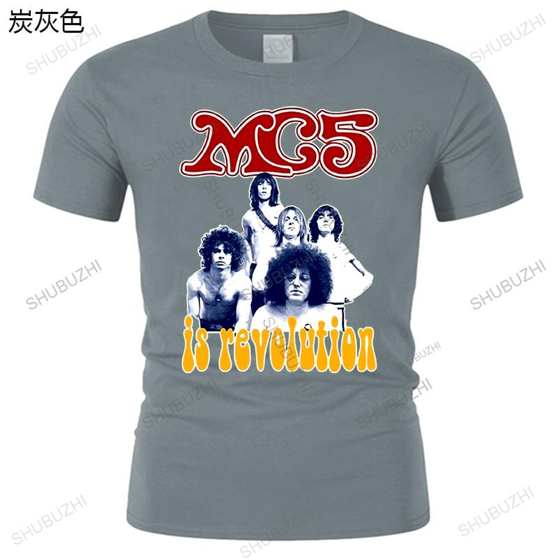 KAIXIAZ Мужская футболка Mc5 Футболка Футболки с рисунком Белая Революция Хлопковая футболка Мужская Летняя Мода короткий рукав Размер