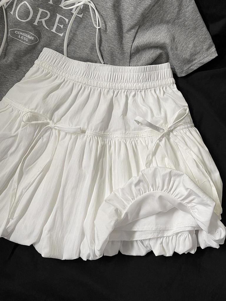 2025 Women's Black High-Waisted Slit A-Line Midi Skirt - Spring/Summer Bodycon Design