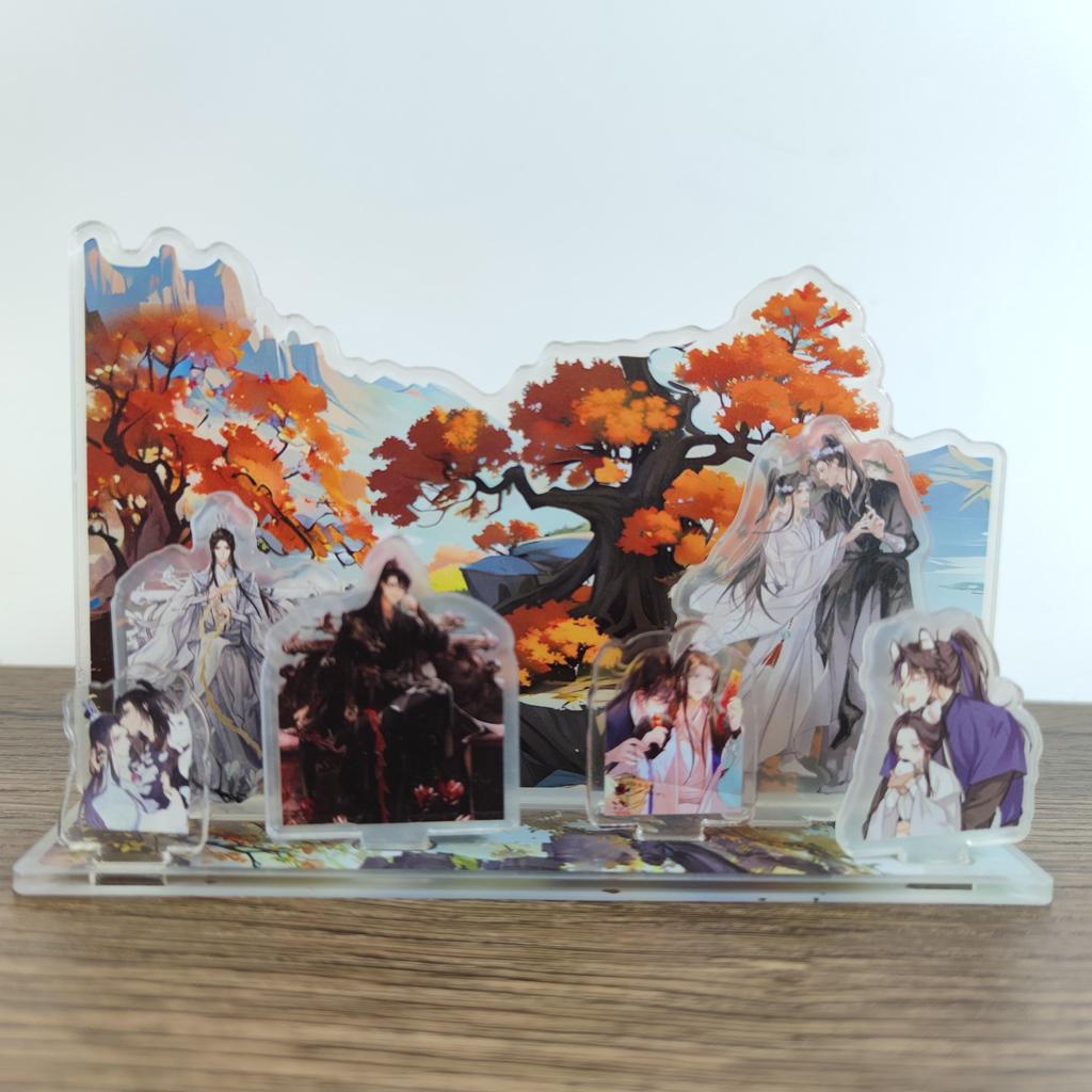 Аниме Heaven Должностные лица Благословение акриловая подставка Фигурка Мо Дао Зу Ши Модель Пластина Декор стола Игрушка