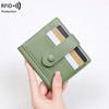 Antimagnetic Short Folding Purse PVC PU Card Bag Coin Pouch RFID Protection Wallet Work