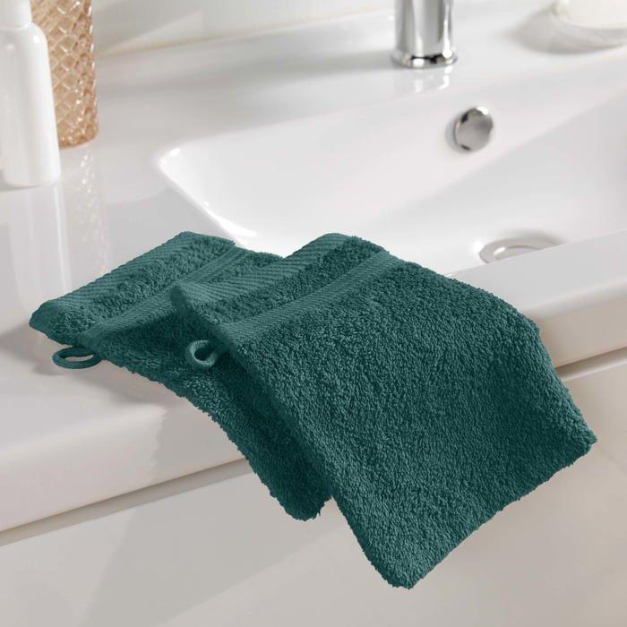 Lot de 2 gants de toilette 15 x 21 cm Tendresse orage