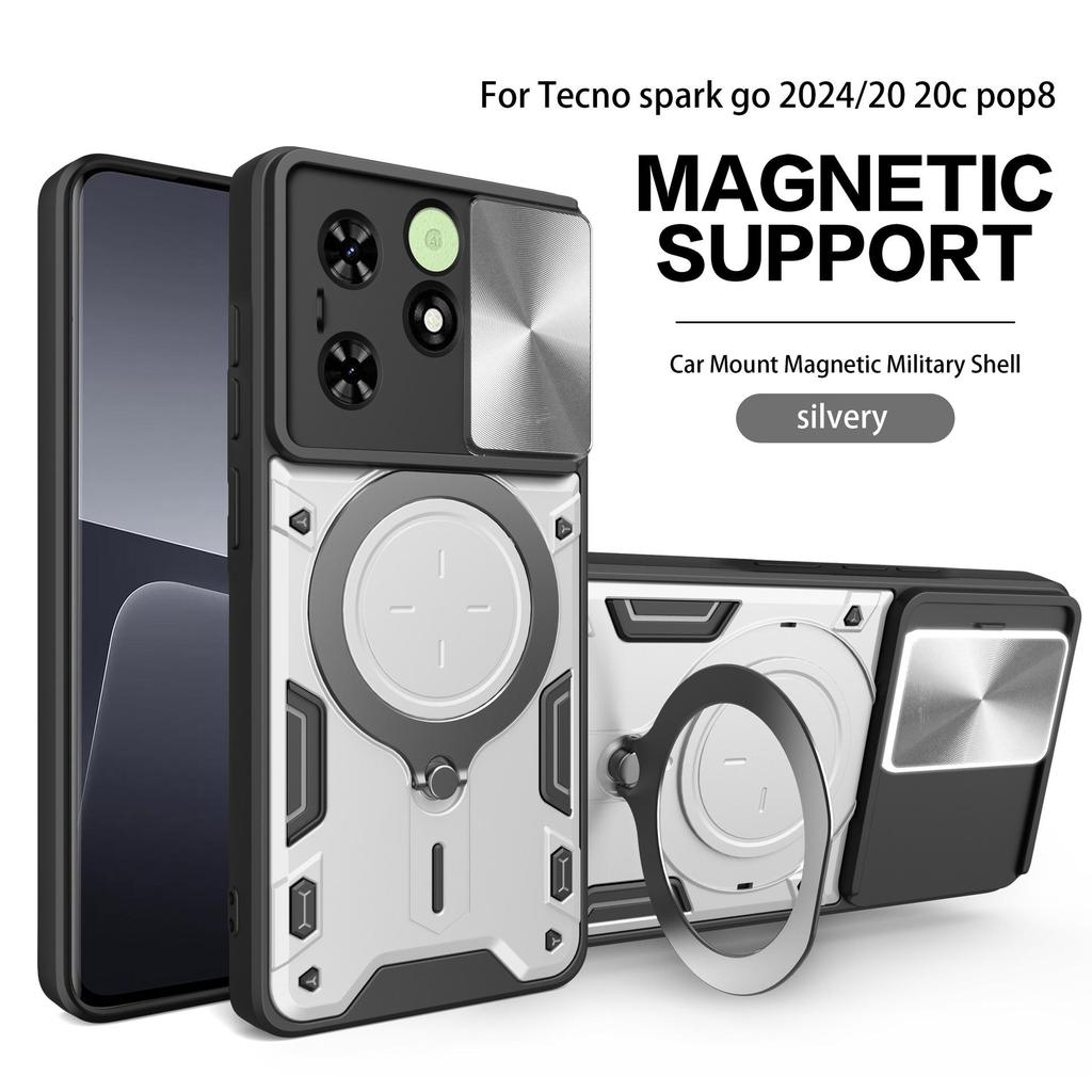 Чехол-подставка с выдвижным окном для Infinix GT20 Pro / Tecno Camon 30 Pro