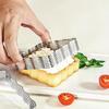 Stainless Steel Square Tartlet Molds Bakeware Mousse Circle Mould Tart Ring Cake Mold Baking French Dessert Fruit Pie Tarte Tool