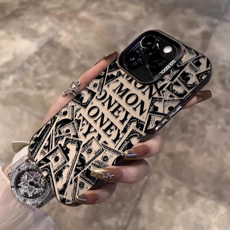 New Fashion Doodle Drawing Phone Case For iPhone 14 15 16 Plus 11 12 13 ProMax X XR XS Max iPhone7/8Plus Laser Plated Silicone Cove