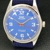 USED HMT PILOT HAND-WINDING INDIAN MENS BLUE COLOR DIAL WATCH A432505-2 R112-a432505