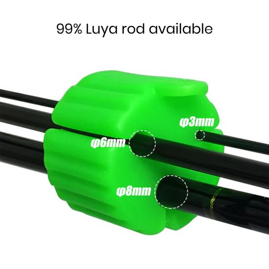 Удочка Силиконовый фиксированный шарик с отверстиями 3/6/8 мм, устойчивый к царапинам, красочный мини-износостойкий многоразовый защитный зажим для удочки, держатель для рыбалки