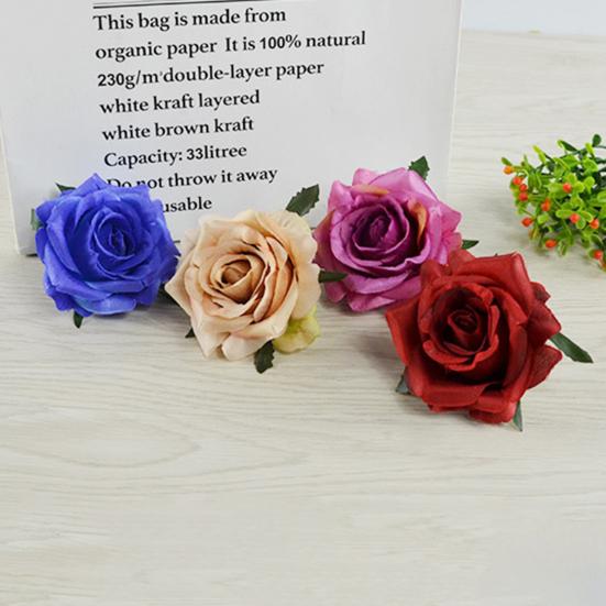 50 шт./компл., искусственный цветок, яркий, не требует воды, элегантный, имитация цветка розы