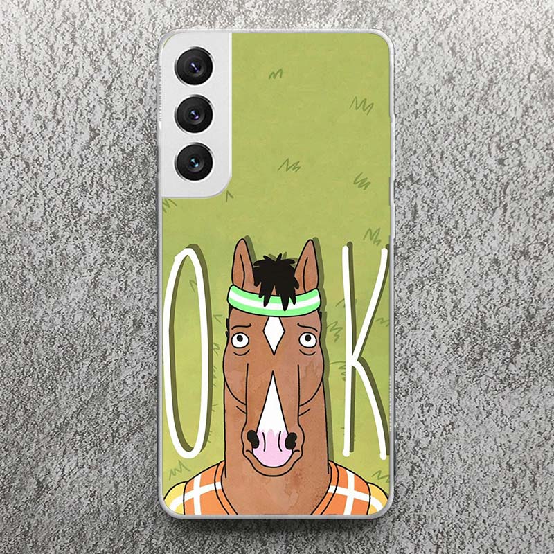 Мультяшный B-BoJack Horseman Принт Мягкий Чехол для Samsung Galaxy S25 S24 S23 S22 Ultra S21 Plus S20 FE Чехол для Телефона S10 + Узор Co
