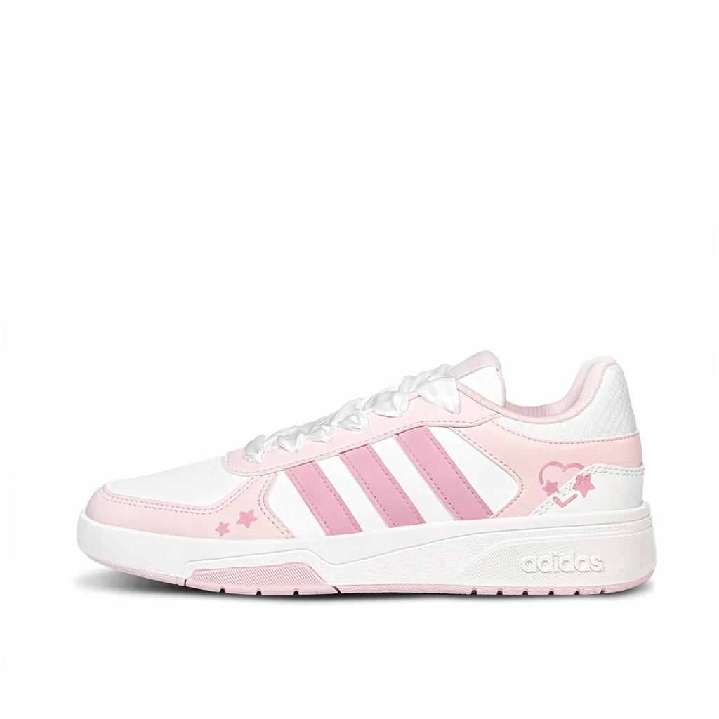 Adidas COURTBEAT Dream Weaving Heart Low top Skateboard Shoes Unisex Pink White KI6785(Team-814)-Random packaging bags