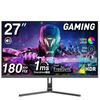 Cocopar 1 мс отклик Нулевые яркие пиксели HDMI DP VESA 2 мм узкая рамка 8 мм тонкий FHD 1920x1080 VA Прицел Регулируемый Игровой ПК 27-дюймовый монитор, 180 Гц, Время,