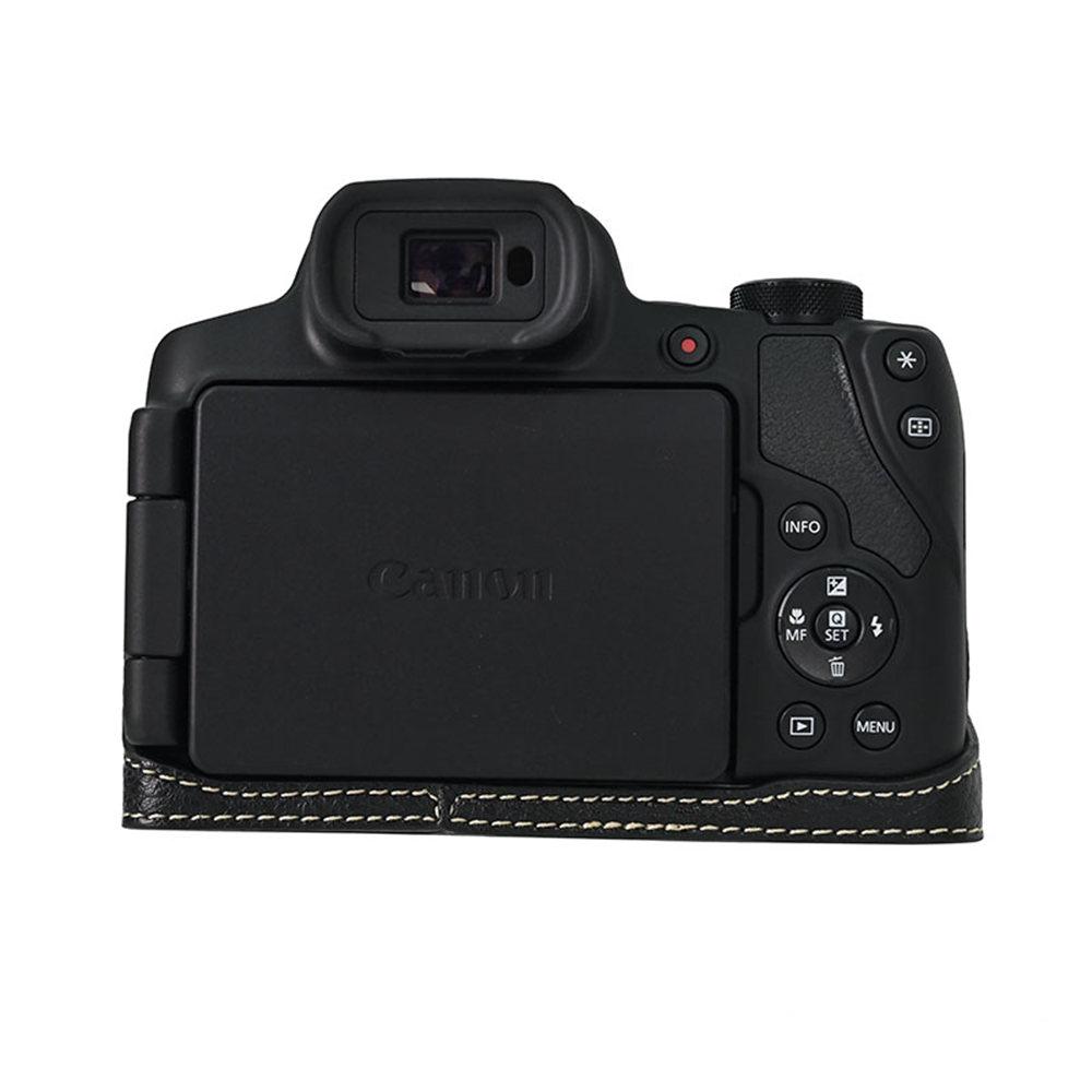 Получехол для камеры из ПУ кожи личи для Canon EOS R50V R50 R100 R8 R10 R5 R5II R6 R6II 200D 200DII SX70HS, чехол с плечевым ремнем