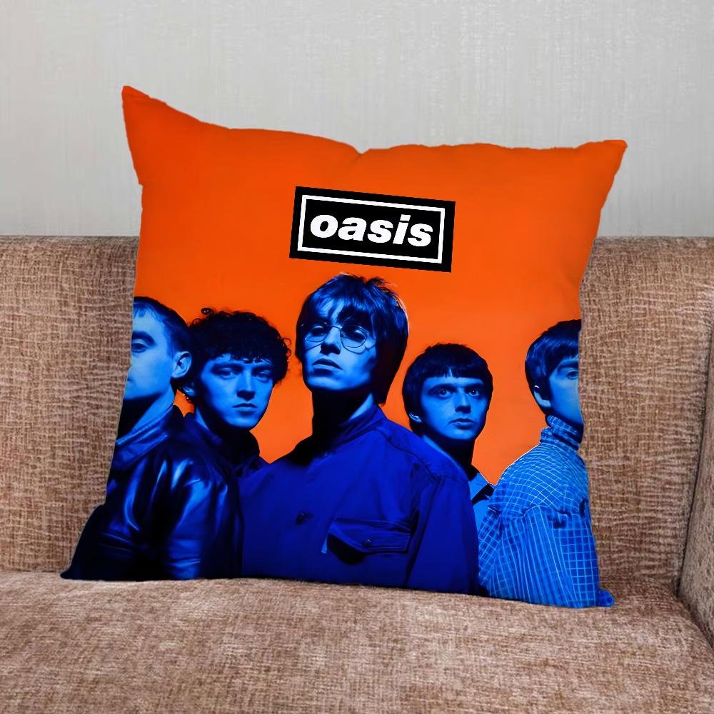 Подушка с принтом группы Music O-Oasis Наволочка для Дома Спальни Машины Офиса Декора Гостиной Подушка на Диван Подходящая