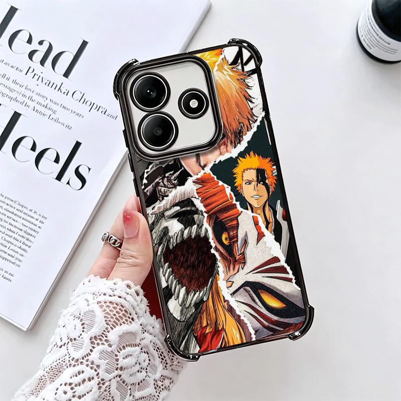 Чехол для телефона с покрытием Bleach Kurosaki Ichigo для Xiaomi Redmi Note 14 15 Pro Plus 13 12 11 11S 11T 10 9S 9 5G Противоударный с Airbag