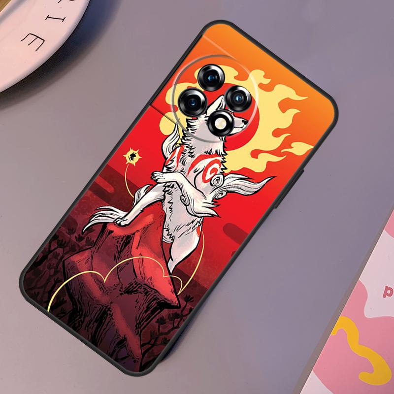 Чехол в японском стиле с аниме-лисой для OnePlus 12R 10T 10R 9RT 9 10 Pro OnePlus 12 11 Nord 3 2T CE 2 Lite N20 N10